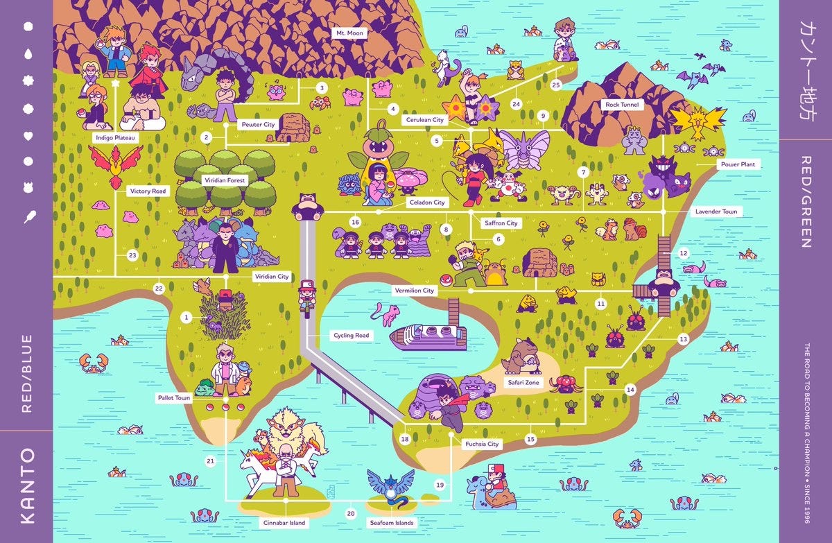 Pokemon Colosseum Type Chart Map for GameCube by kirbyroks - GameFAQs