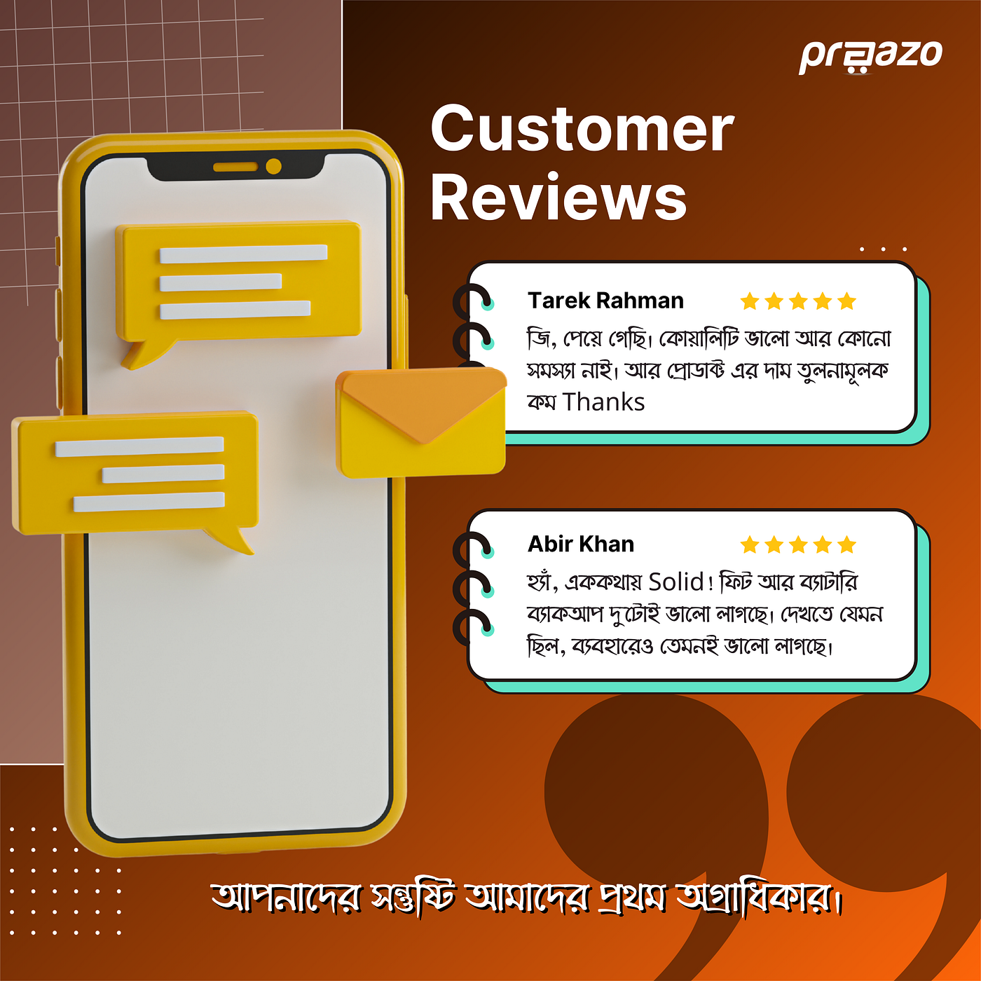 Thank you for loving Praazo ❤️