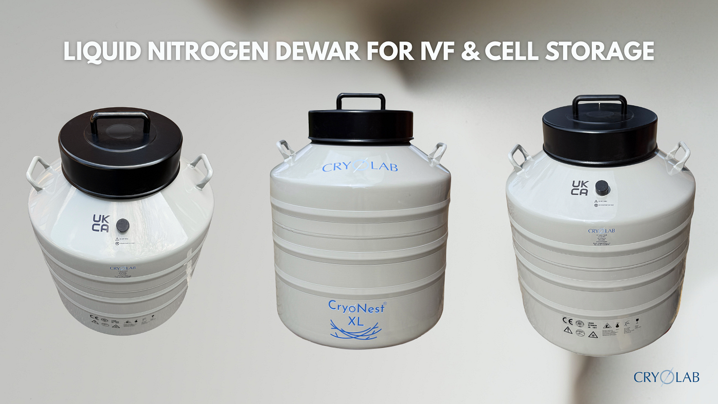 Liquid Nitrogen Dewar for IVF & Cell Storage