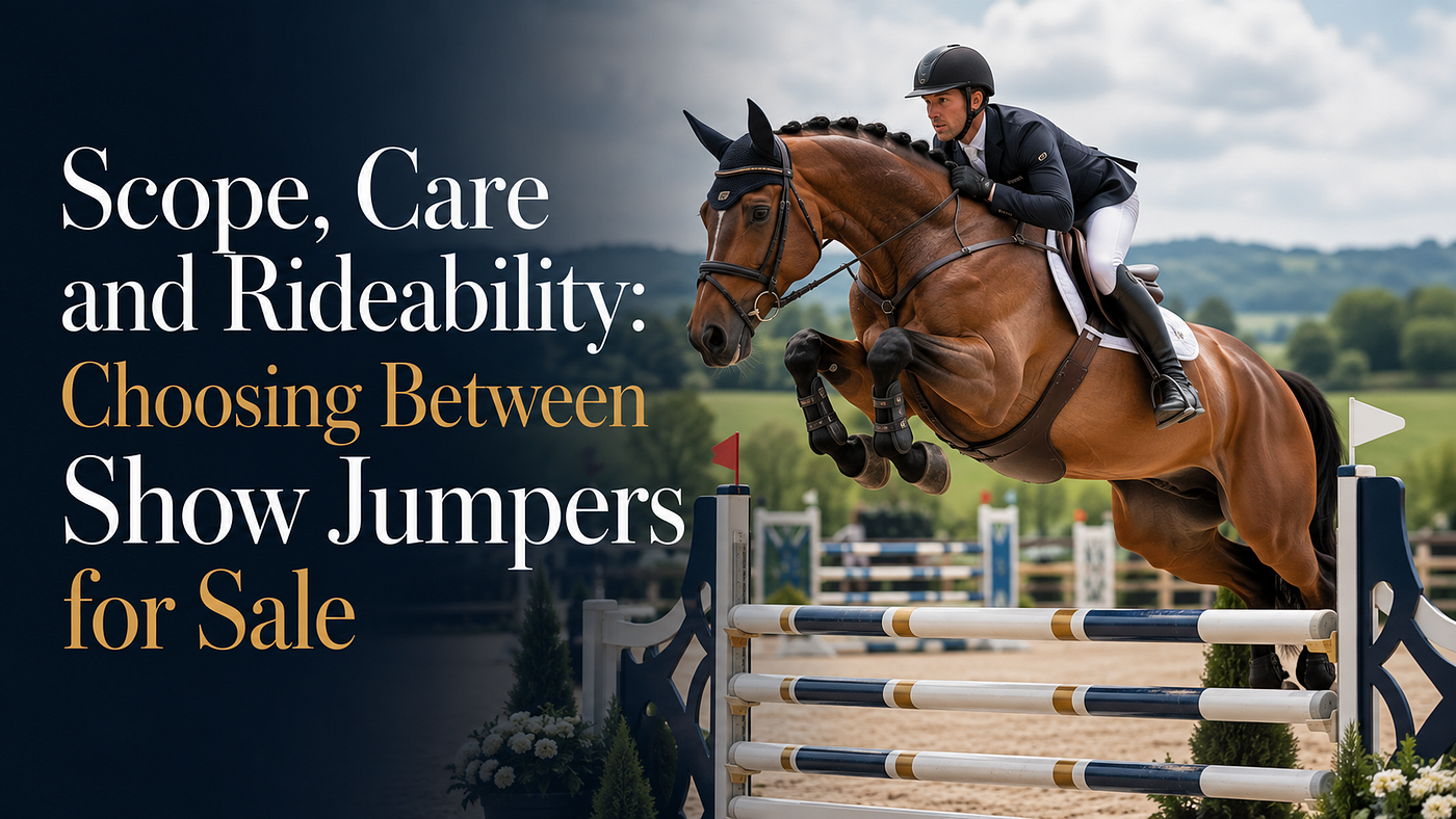 Scope, Care and Rideability: Choosing Between Show Jumpers for Sale