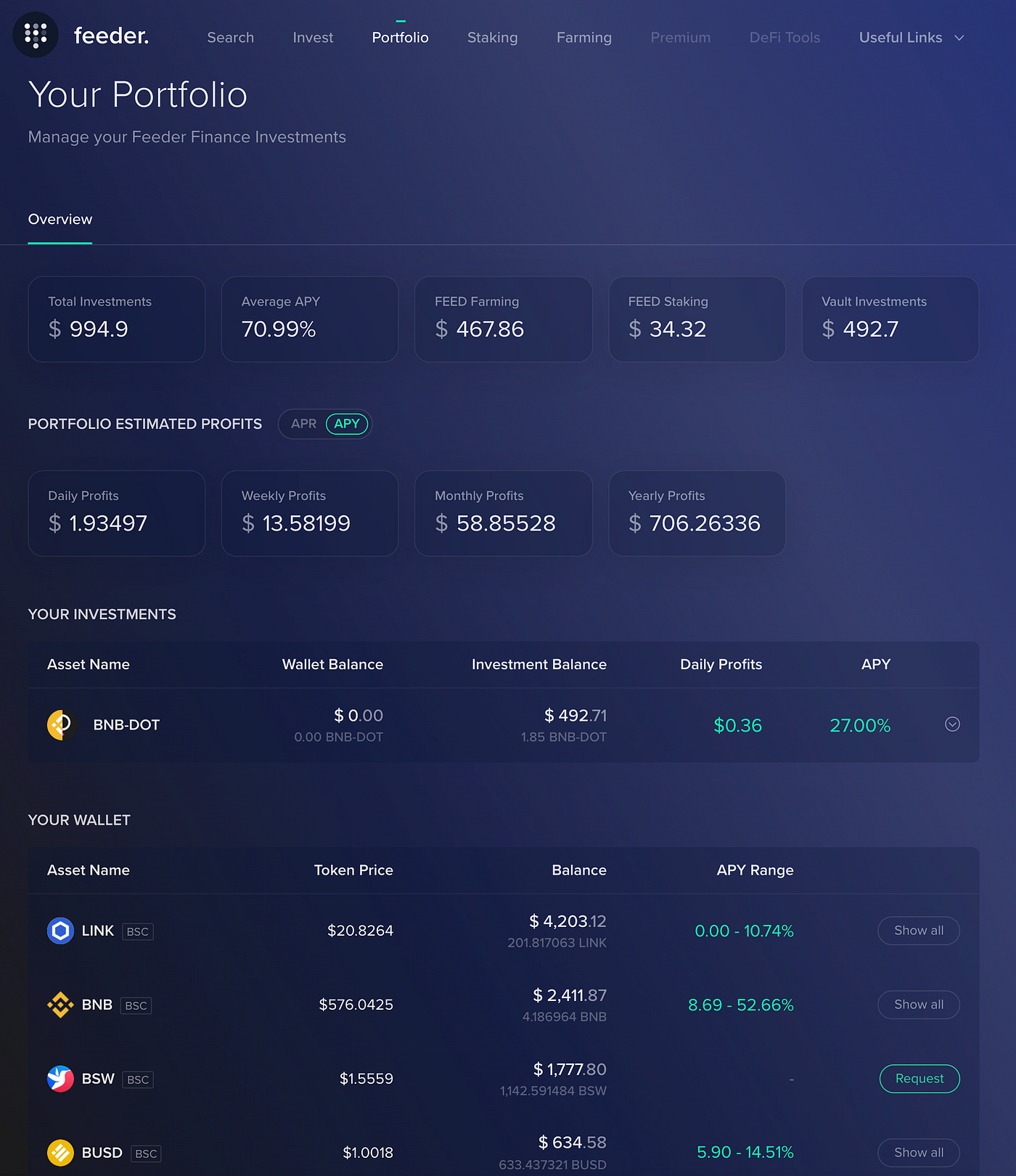 Manage Your Crypto Portfolio with Feeder.Finance | by Ryan | Medium