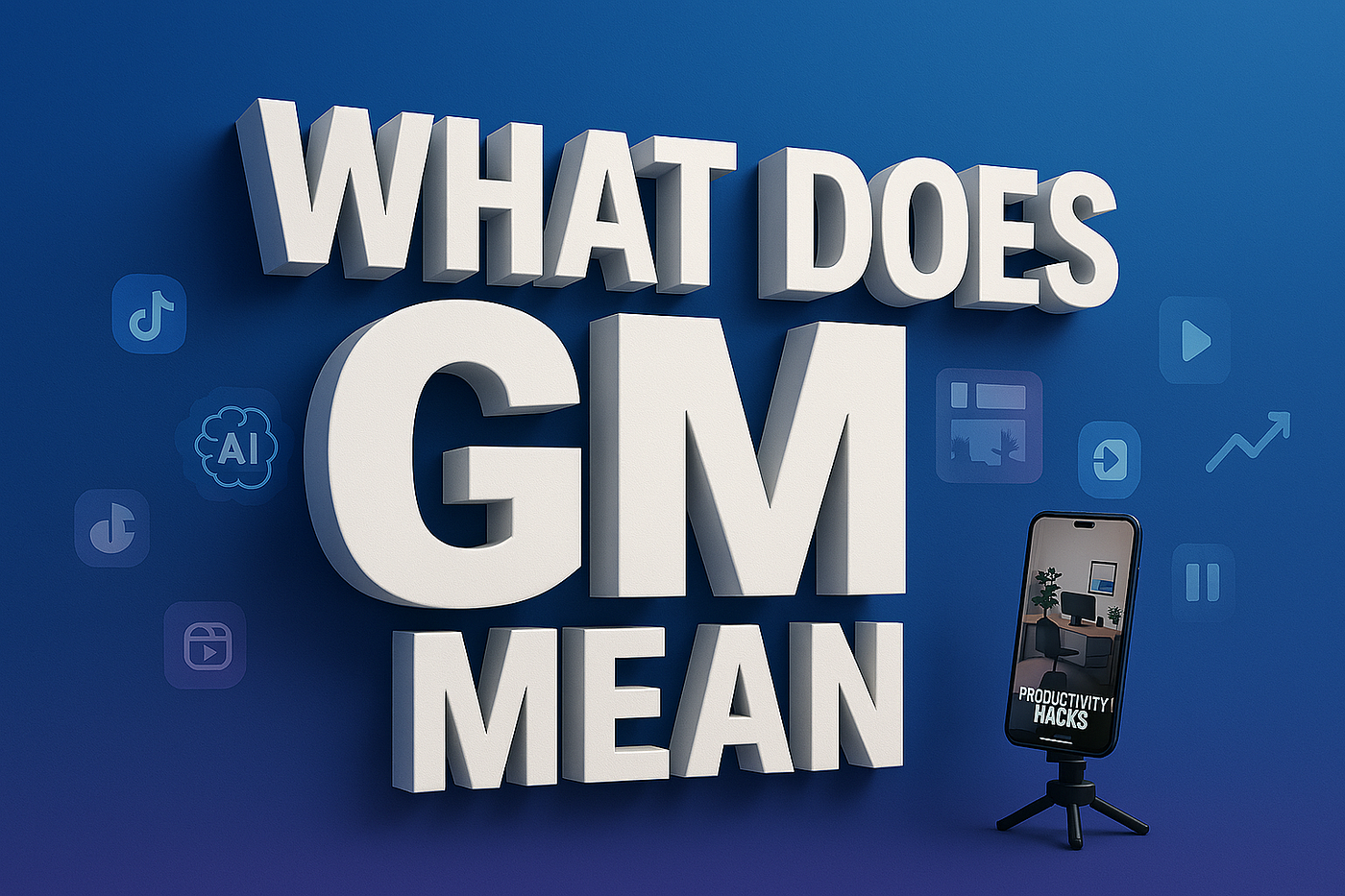 What does GM mean in text? Social Media Term | by VIJAI GOPAL VEERAMALLA |  Medium