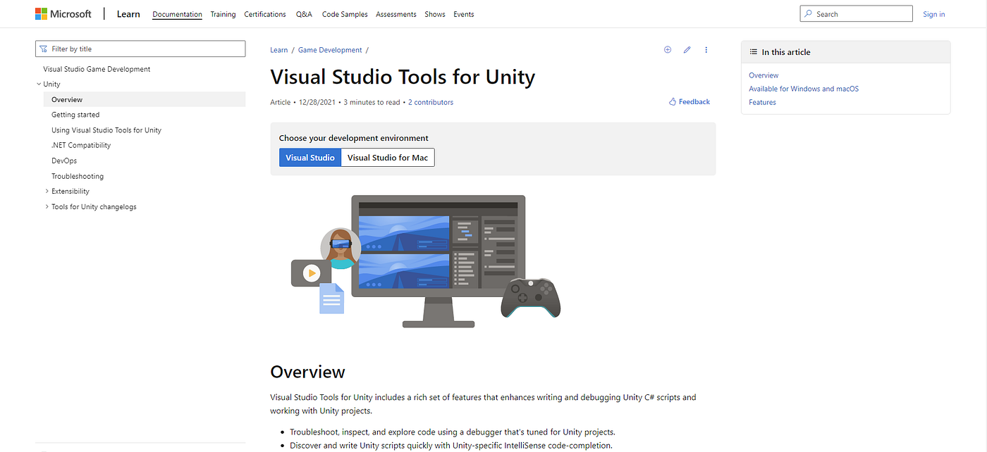 Tutustu 84+ imagen visual studio unity plugin abzlocal fi