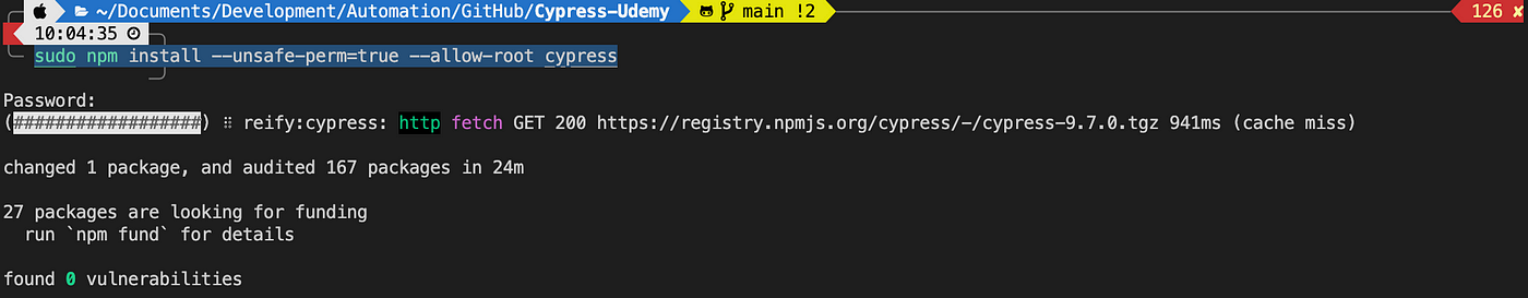 Solving issue cypress permission denied on Macbook - David Bahtiar 
