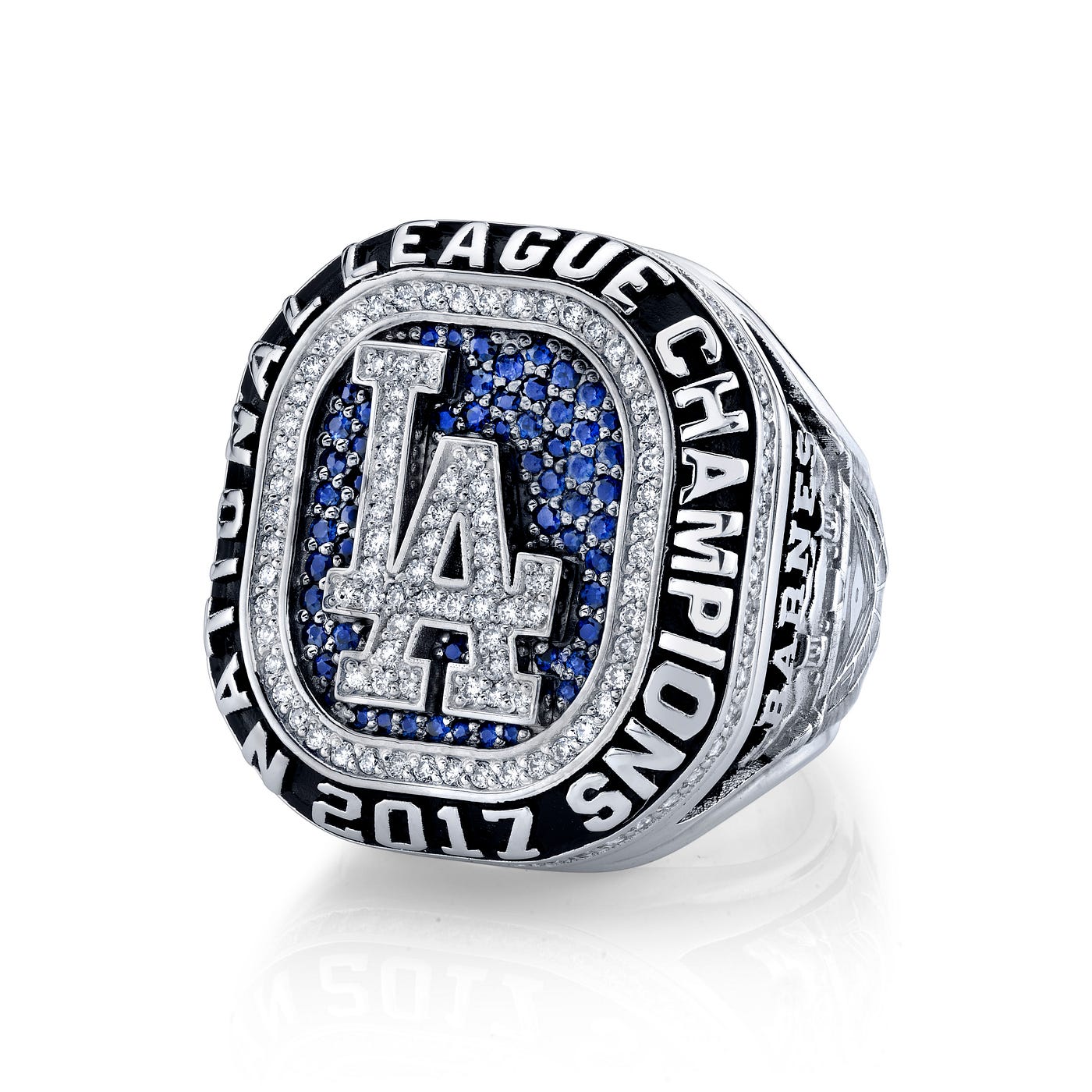 Dodgers presented with National League championship rings, by Cary Osborne