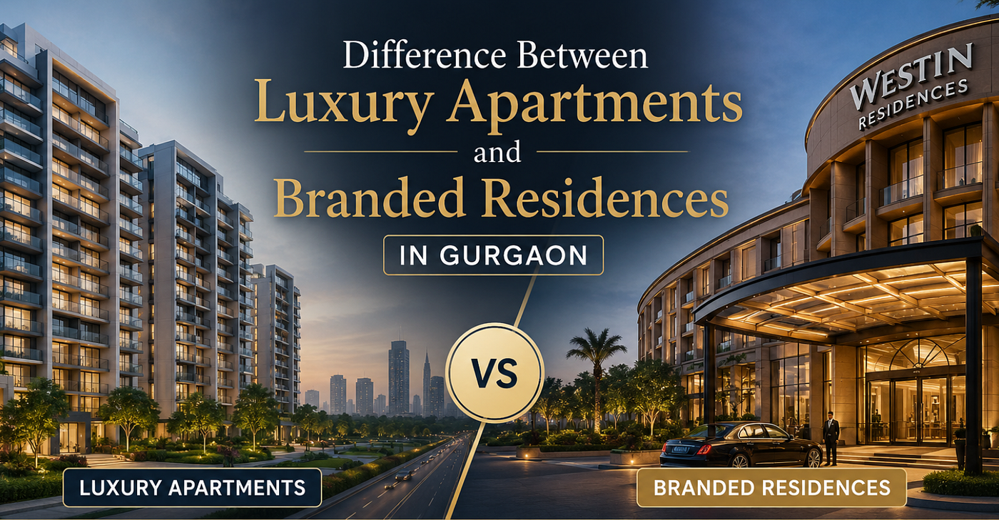Difference Between Luxury Apartments and Branded Residences in Gurgaon