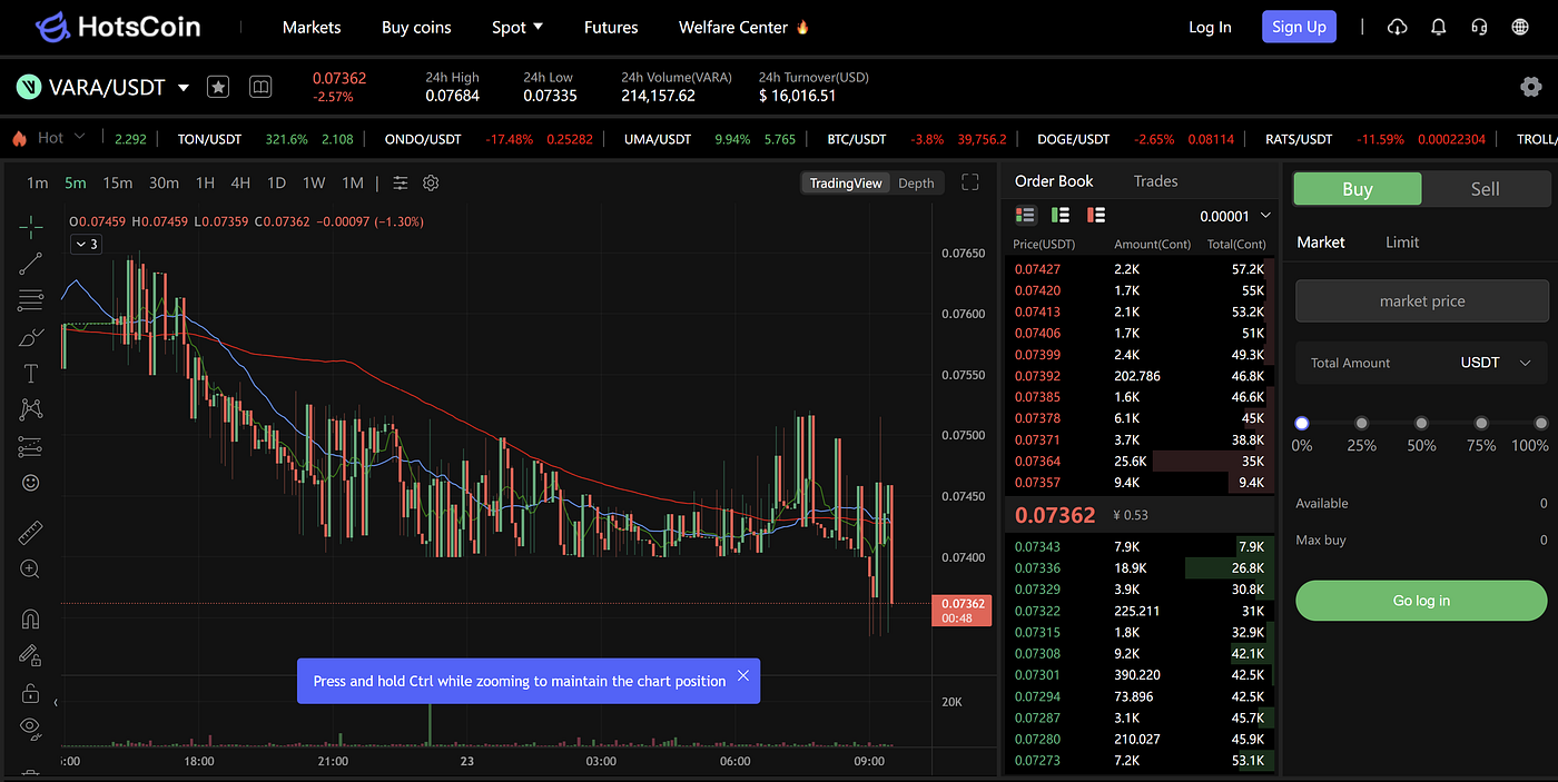 VARA Network Listed on Crypto.com and Hotscoin | by DocX | Medium