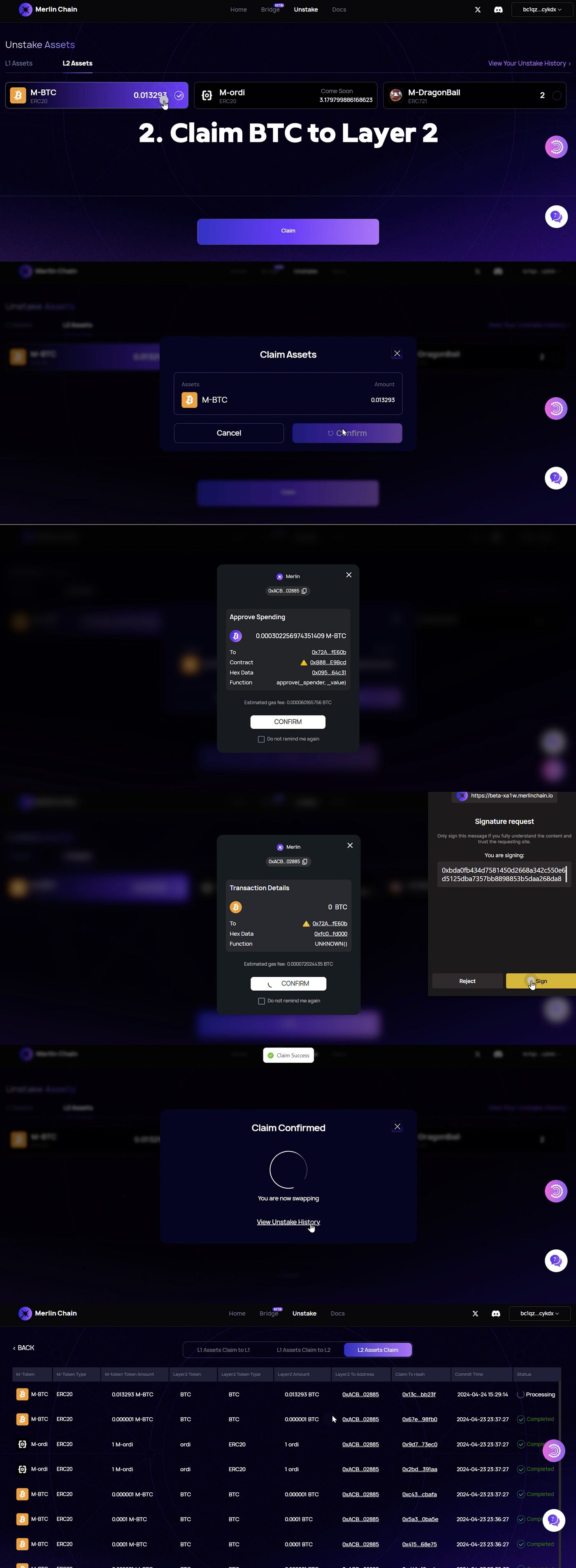 A Step-by-Step Guide to Unstake Your BTC on Merlin Chain | by Merlin Chain  | Medium