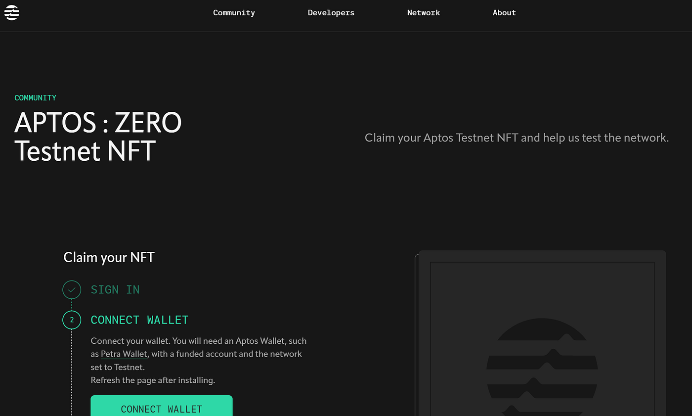 Claim a Aptos Testnet NFT — for Free! | Medium