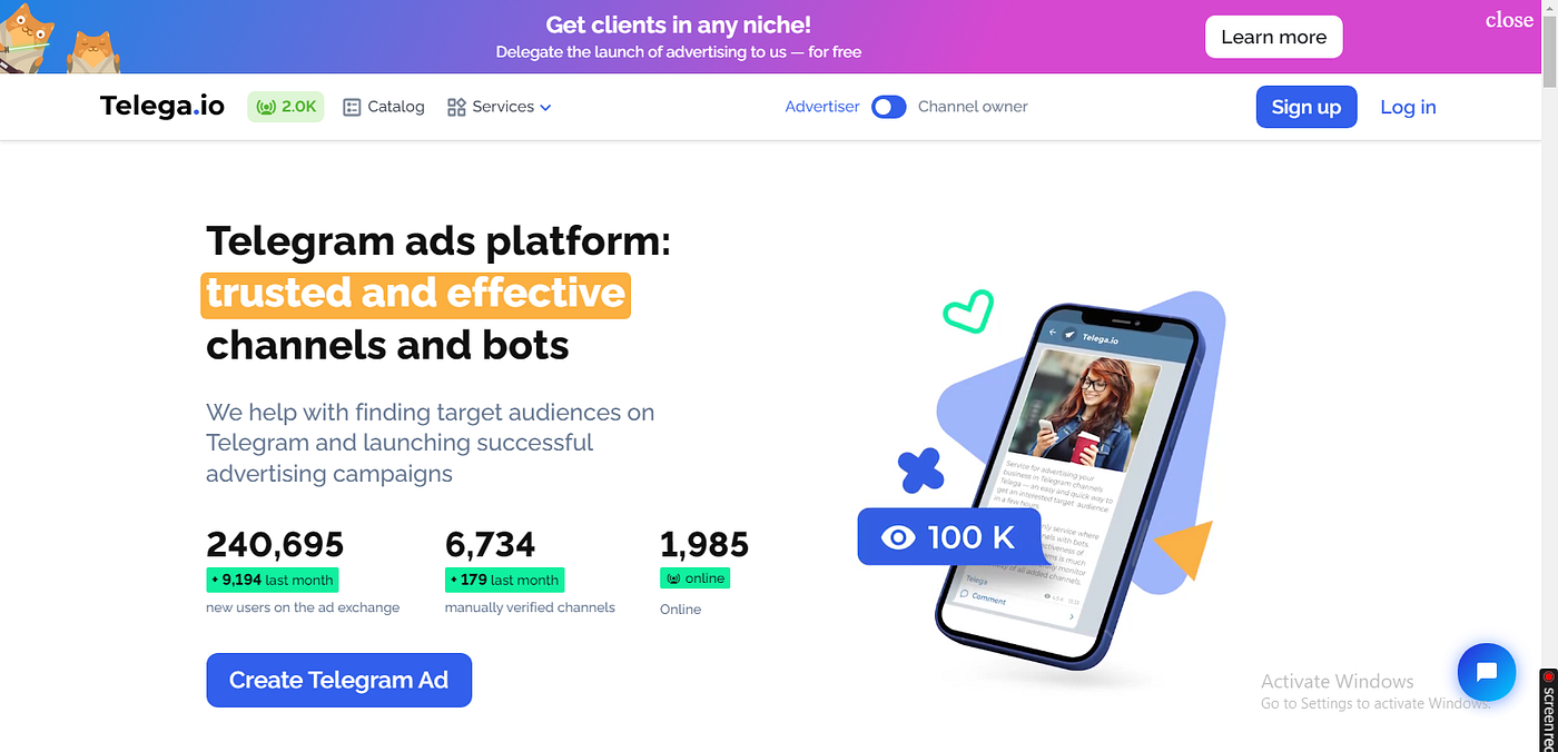What is Telega.io and Why Is It Better Than Telegram Ads? | by Albert Rio |  Medium