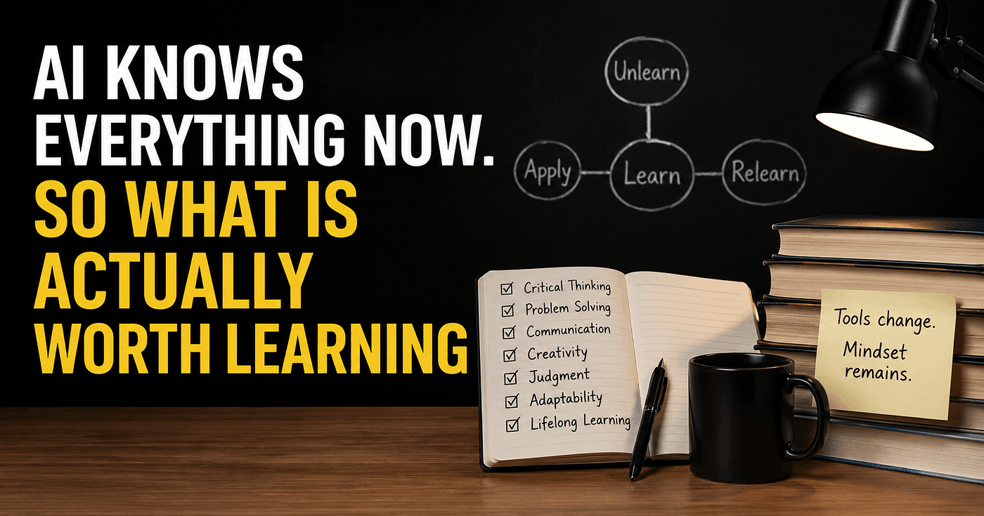 AI Knows Everything Now. So What Is Actually Worth Learning