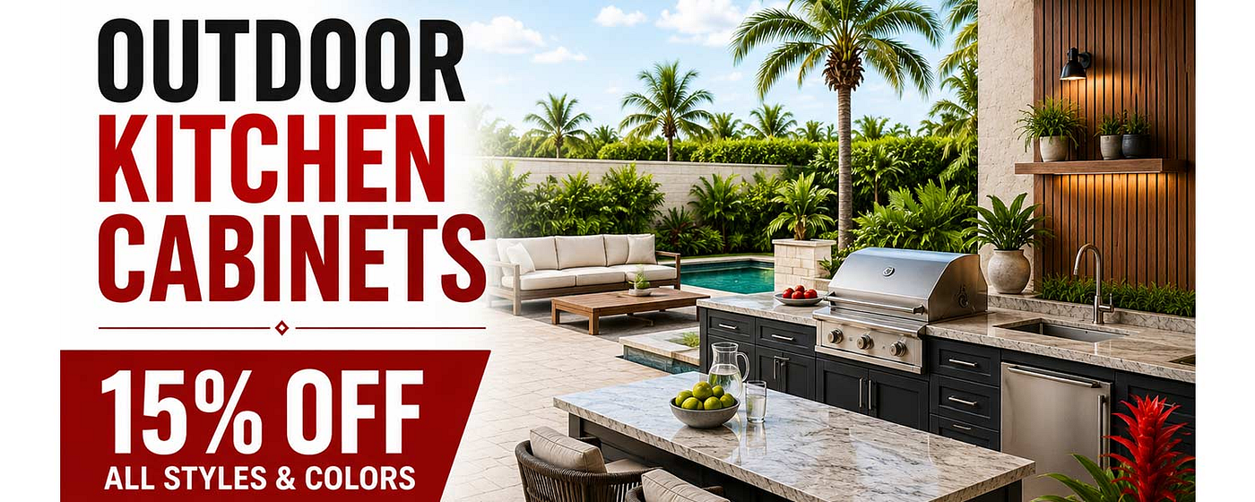 Outdoor Kitchen Cabinets 15% OFF in Fort Myers