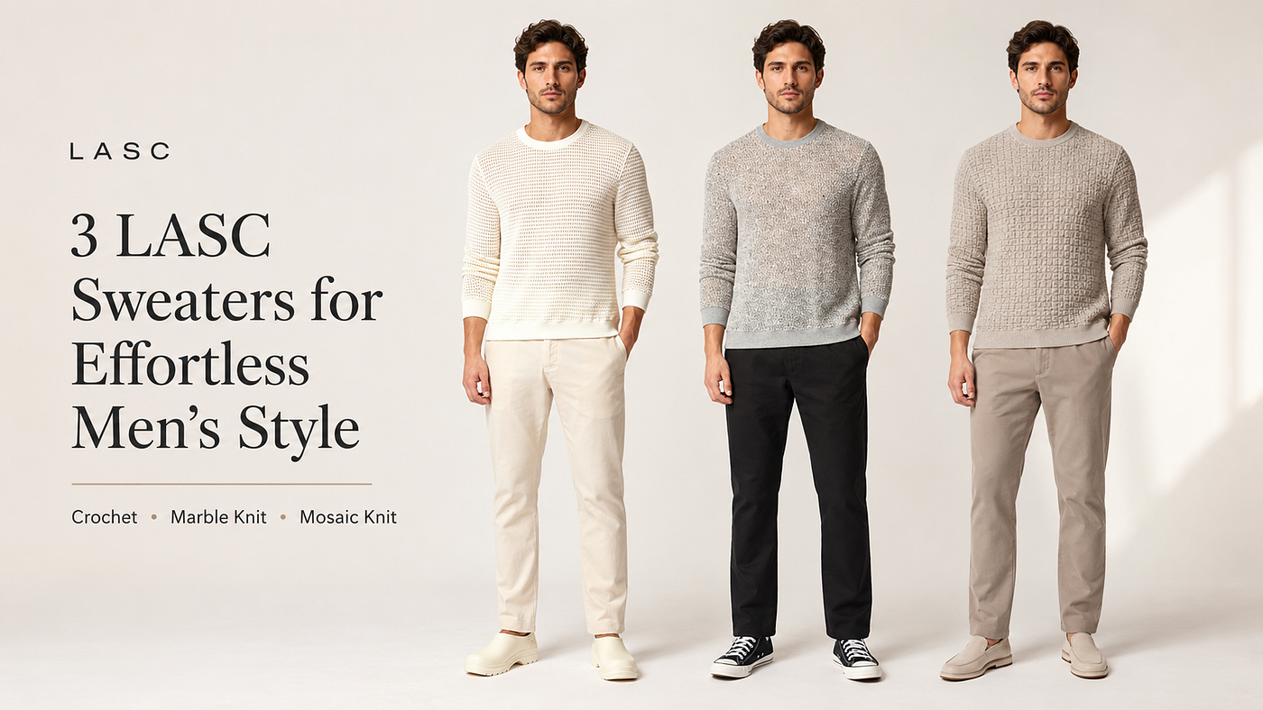 3 LASC Sweaters That Make Men’s Minimalist Style Look Effortless