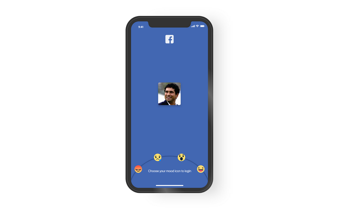 Facebook mobile app login screen Redesign on Behance