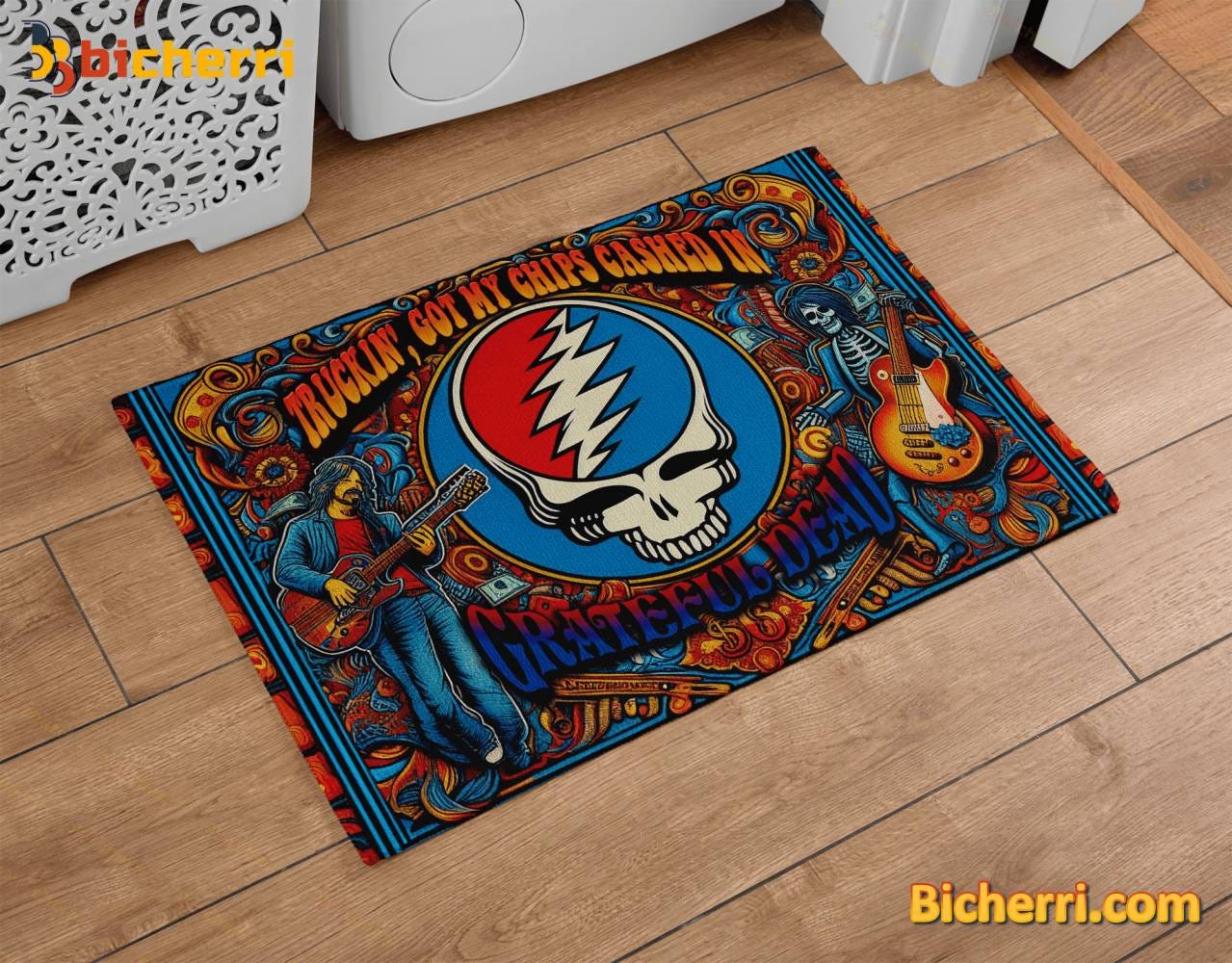 Grateful Dead Truckin' Got My Chips Cashed In Doormat, the perfect way to  welcome guests | by Piopi | Feb, 2024 | Medium
