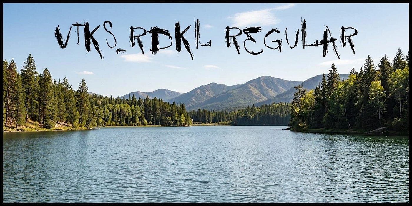 VTKS-RDKL Regular Font : AtoZ Font