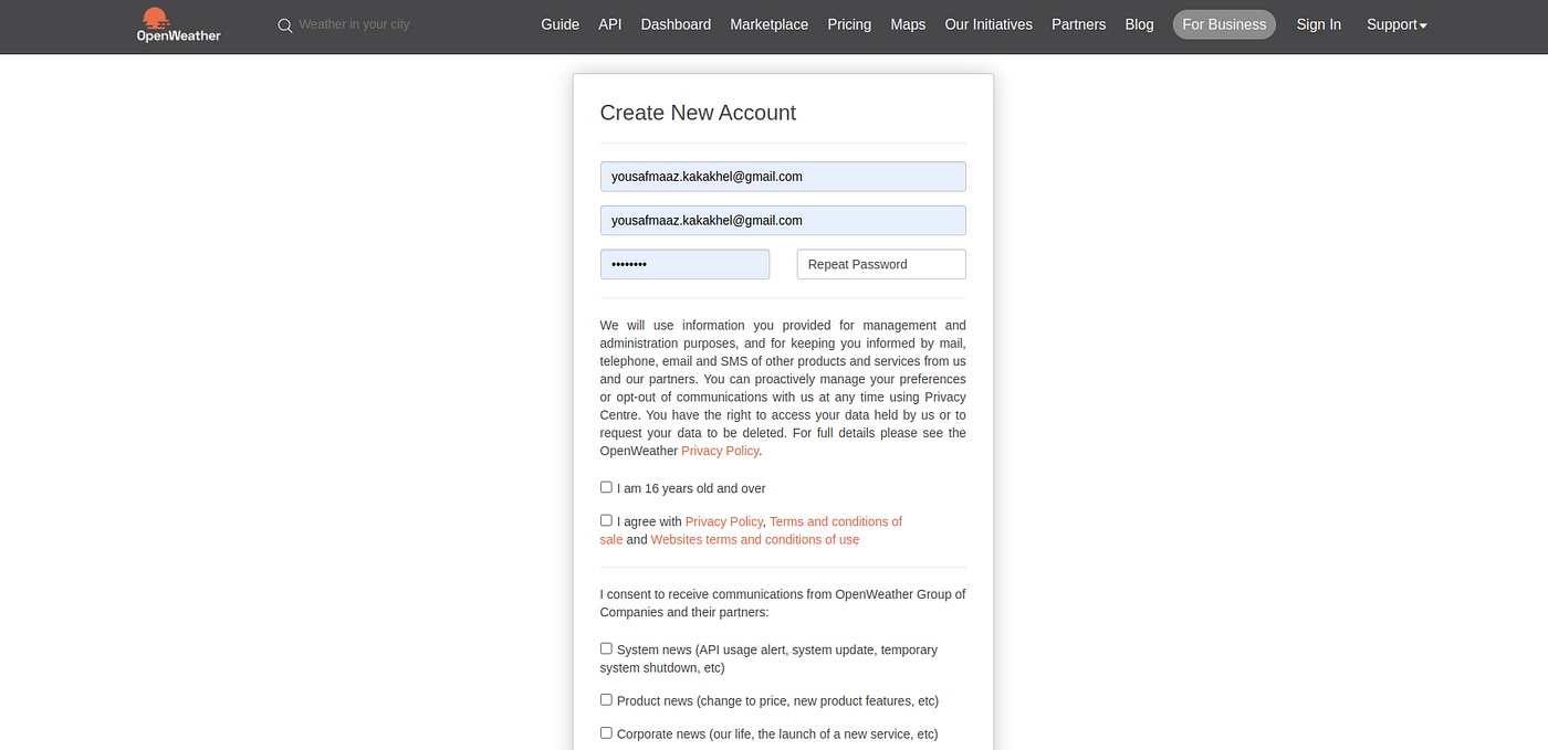 Building a Weather Forecast Application Using Python and OpenWeather API