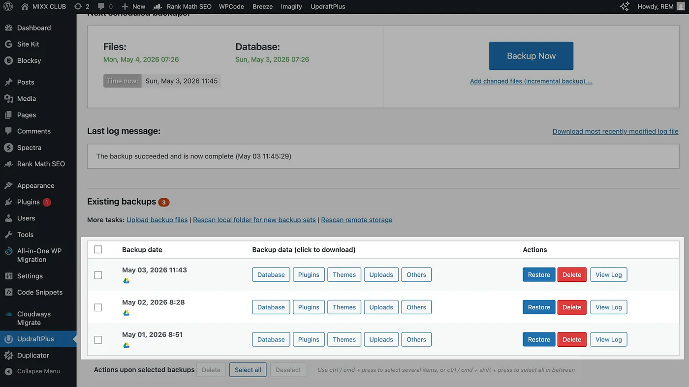 WordPress 網站維護指南