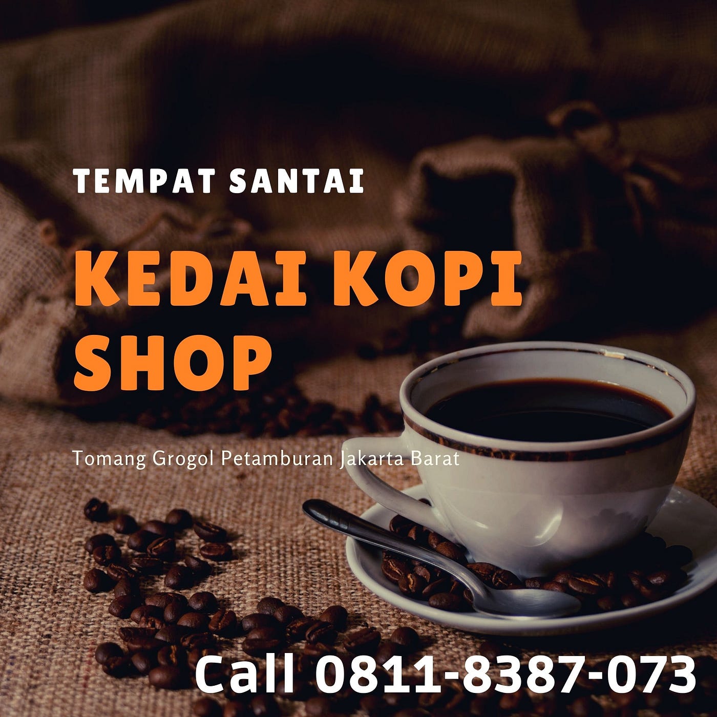 NGOPI CANTIK, Call 0811–8387–073, Coffee Cafe Di Wilayah Kost KD Residence Tomang Grogol Petamburan
