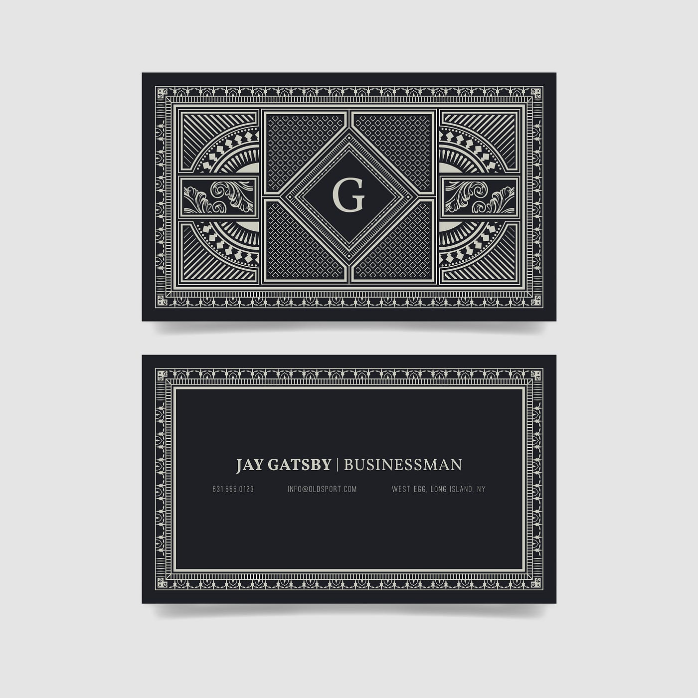 What If The Characters From The Great Gatsby Had Business Cards? | by  Mary-Anne Ramirez | Medium