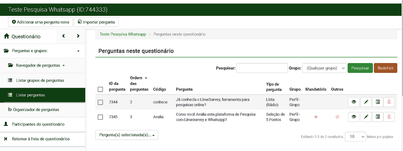 Python + LimeSurvey + Whatsapp = Pesquisa online, by Jonatas Silva do  Espirito Santo