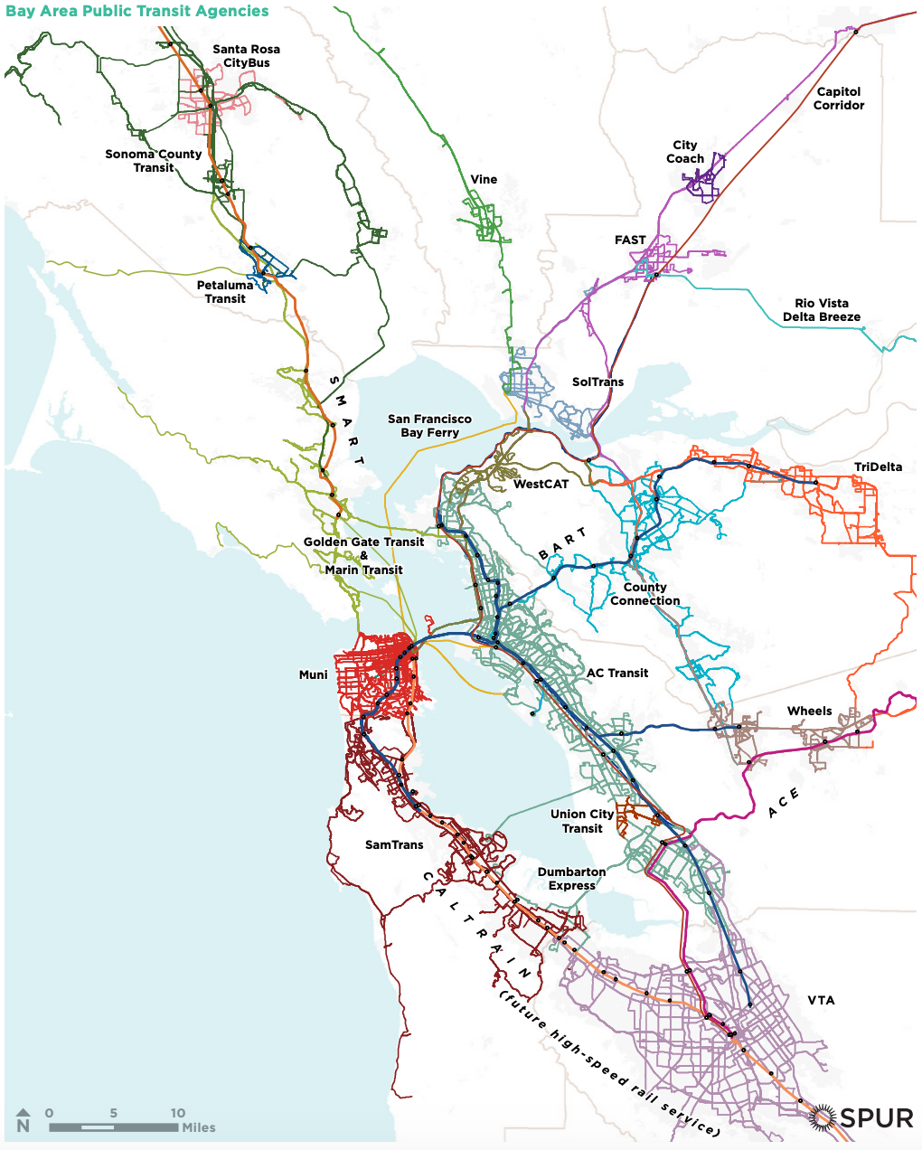 How does the Bay Area Commute?. Defining Transit Service Areas with… | by  Joanna Bate | TDS Archive | Medium