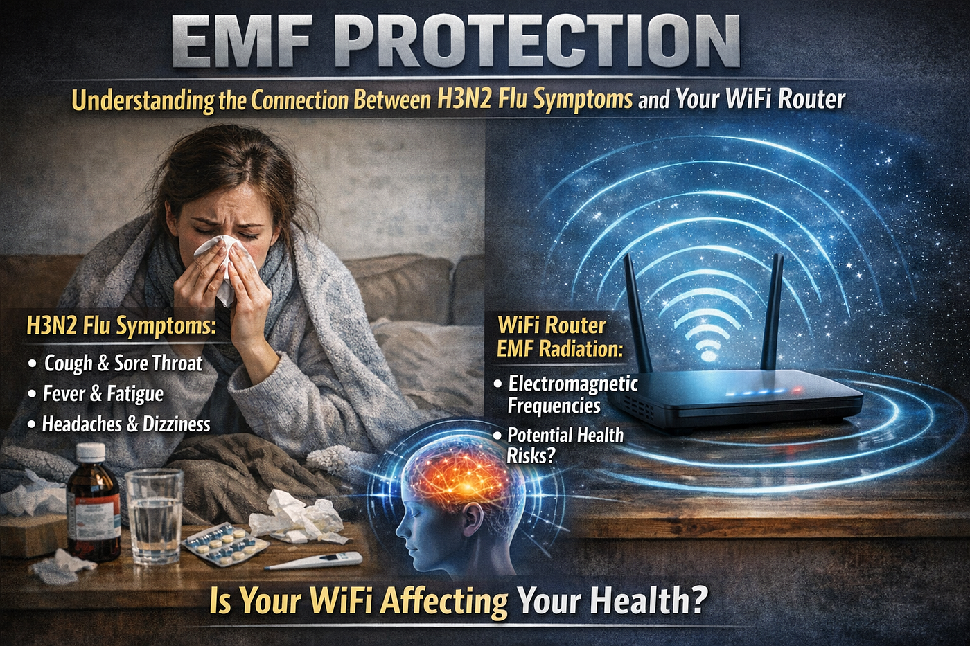 EMF Protection: Understanding the Connection Between H3N2 Flu Symptoms and Your WiFi Router
