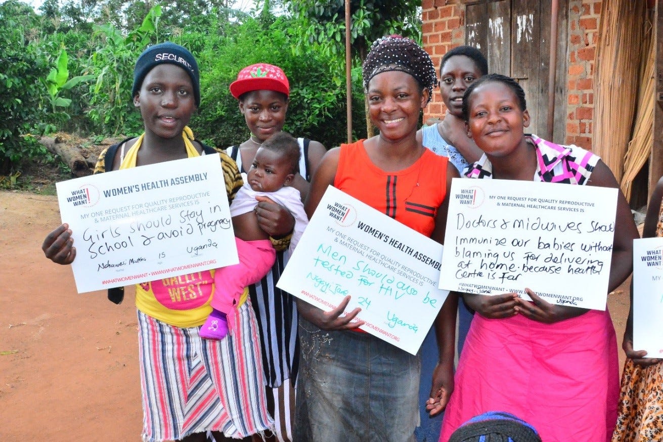 Comprehensive reproductive health information: Its WhatWomenWant this  World Population Day | by WhiteRibbonAlliance | Medium