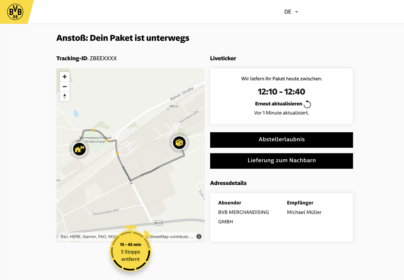 Kick-off for BVB package tracking experience | Medium