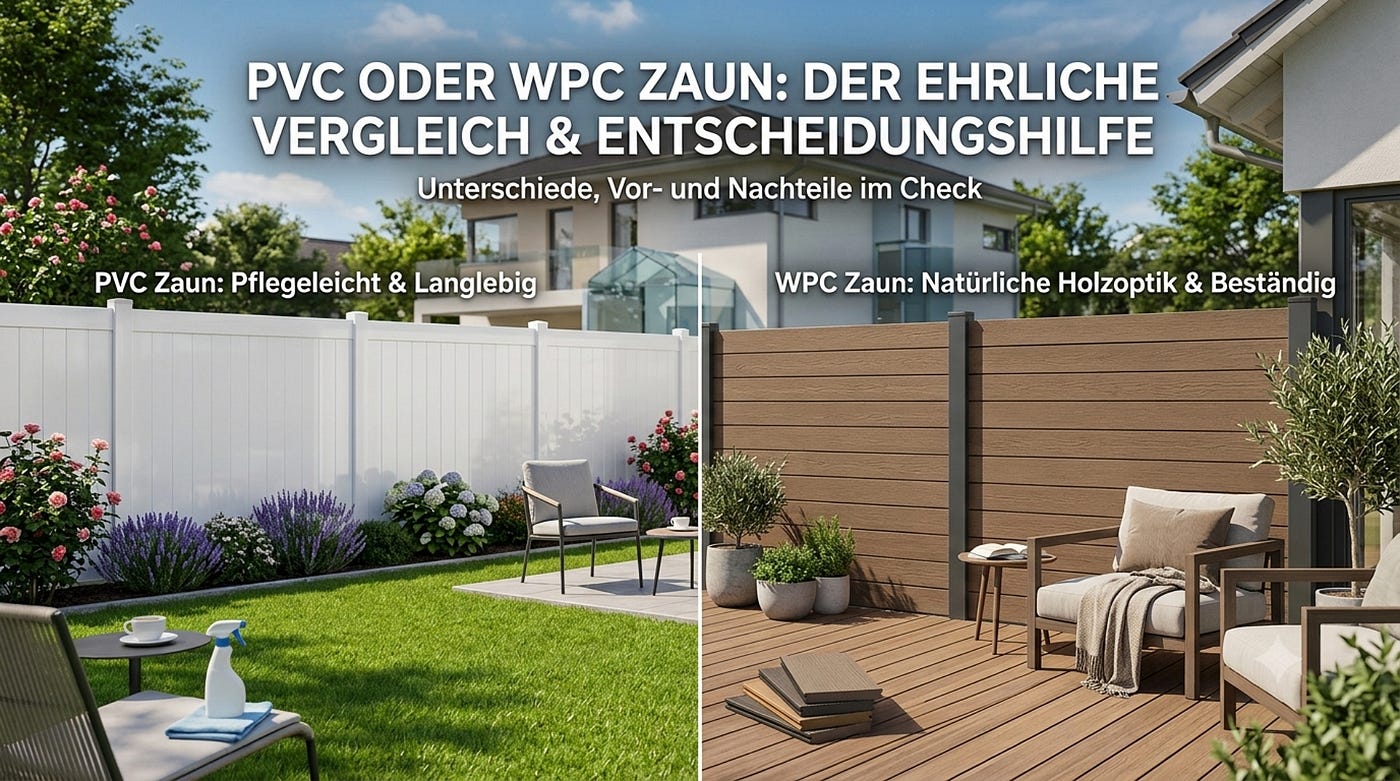 PVC oder WPC: Welches Material ist die bessere Wahl für einen Gartenzaun?