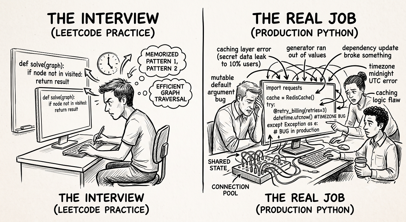 Why LeetCode Python Skills Don’t Predict Production Python Skills