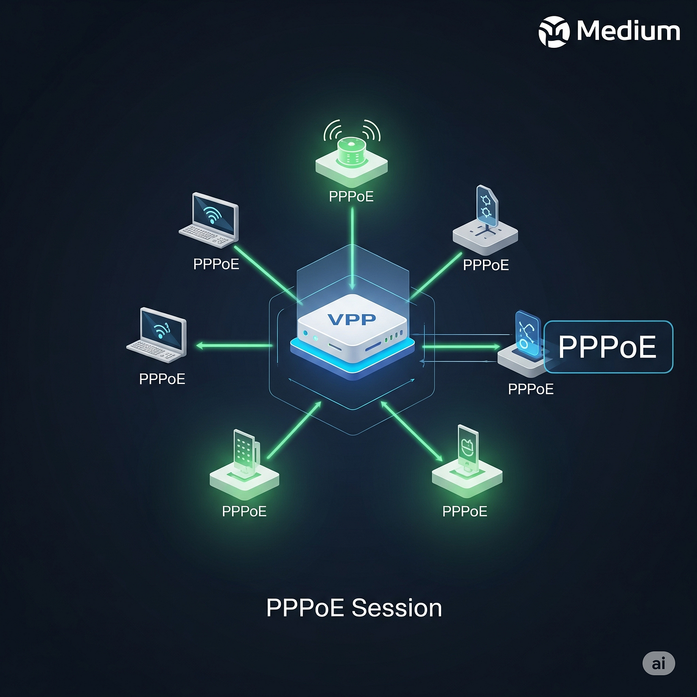 Automating PPPoE Server Session Creation with VPP