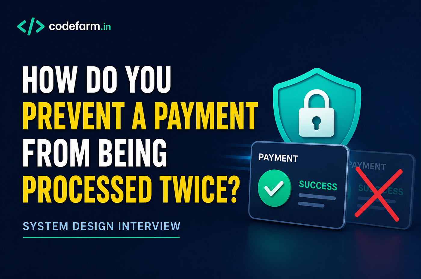 System Design Interview: How Would You Prevent a Payment from Being Processed Twice?