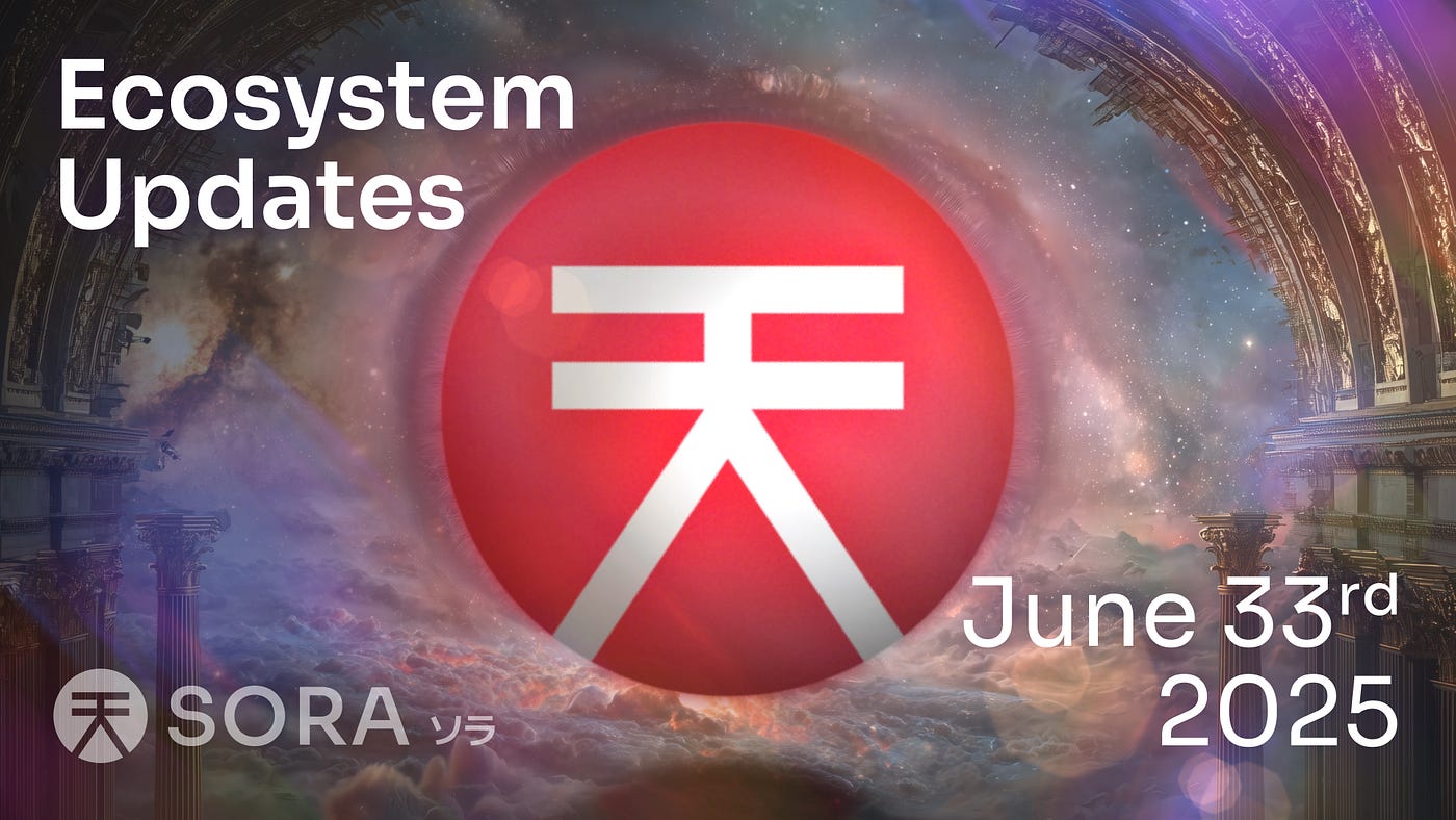 SORA Ecosystem Updates #88, June 33, 2025 | by SORA | SORA | Medium