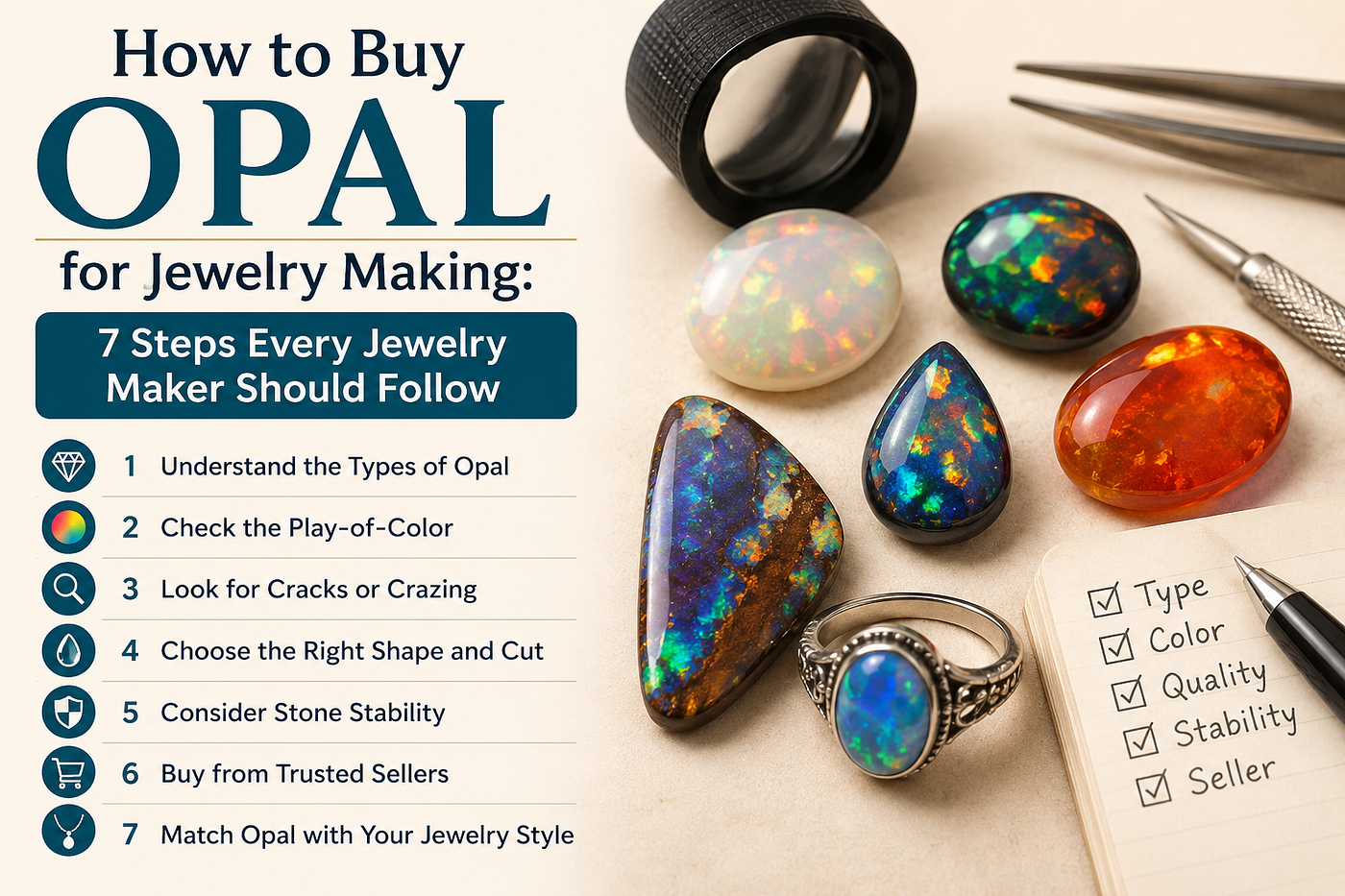7 Smart Tips for Buying Opal for Jewelry Making