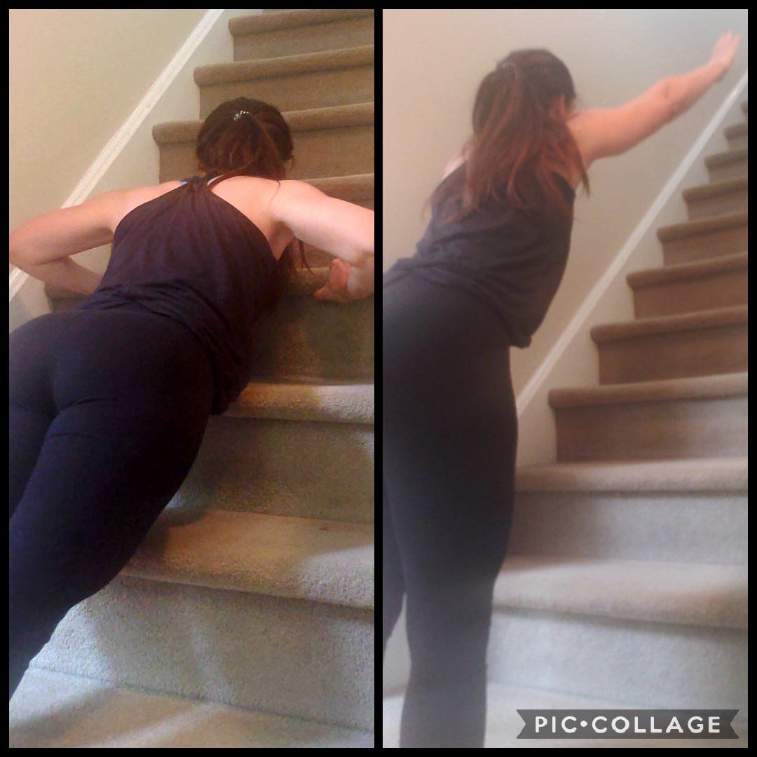 Stair push online ups