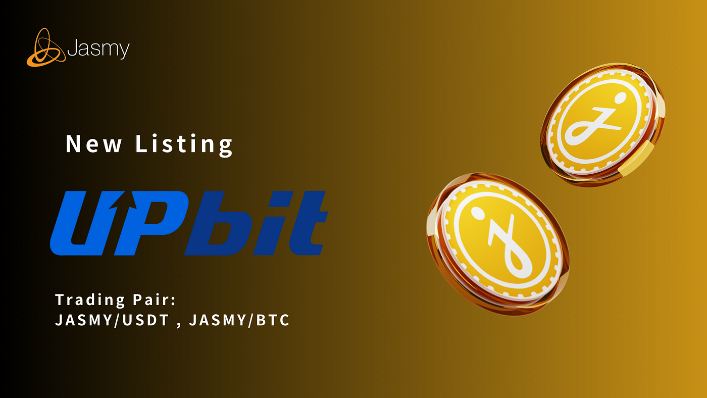 JASMY Lists on Upbit, a Leading South Korean Cryptocurrency Exchange | by  Jasmy | Medium