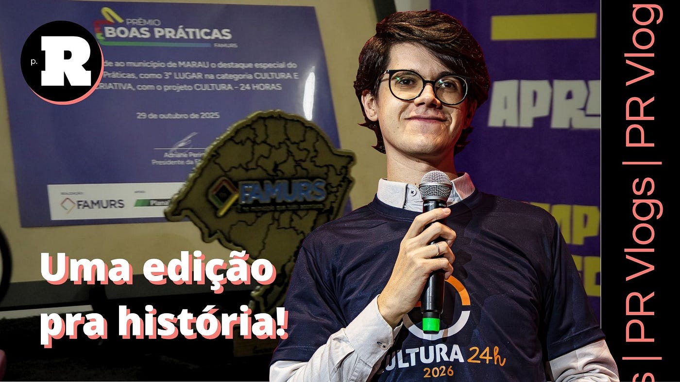 PR Vlogs: Apresentei um evento cultural de seis dias