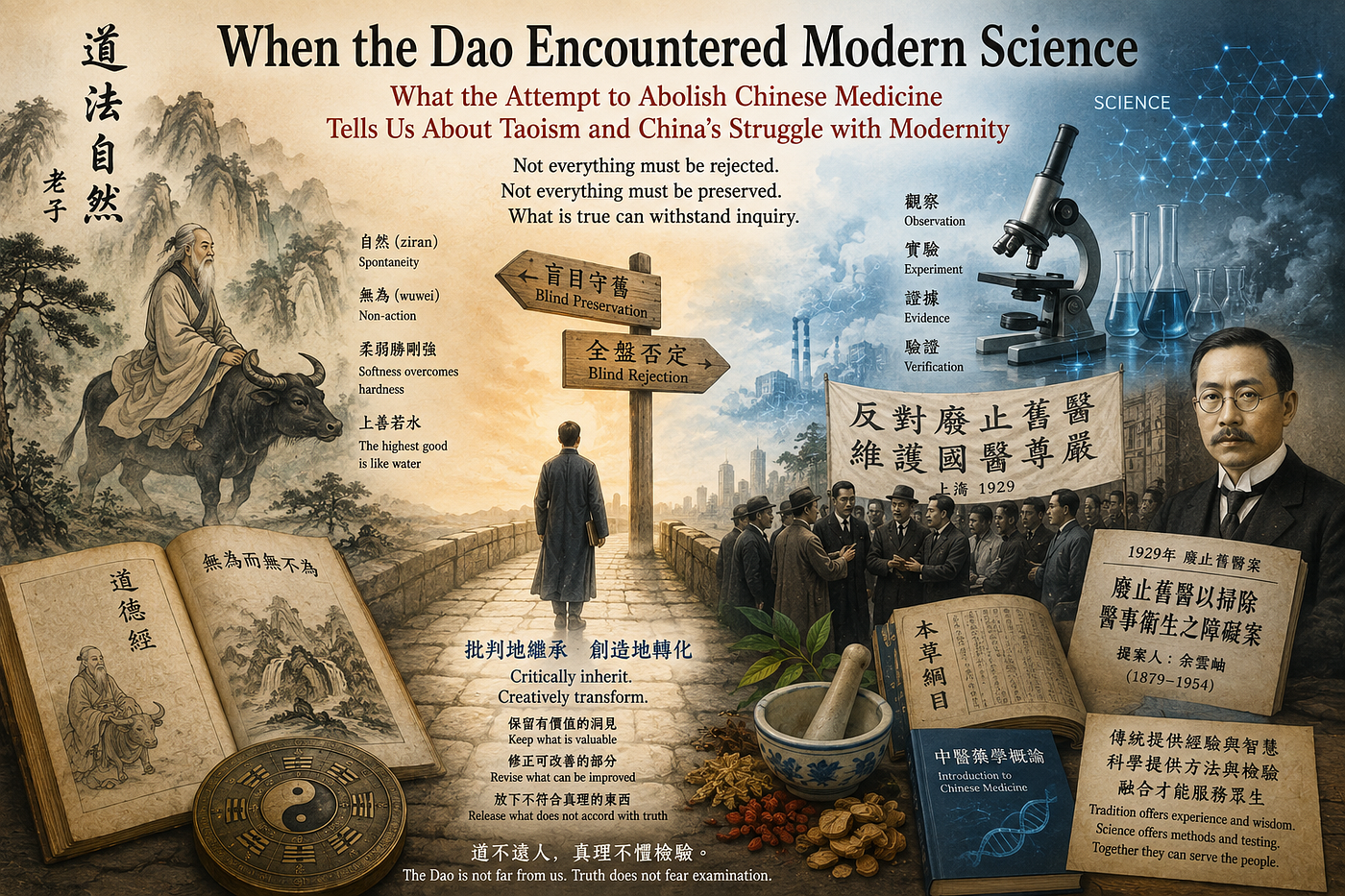 When the Dao Encountered Modern Science