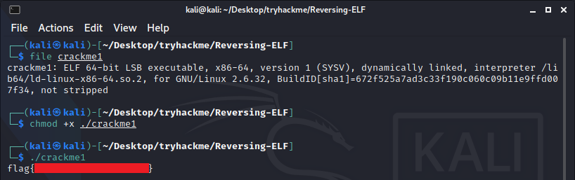 TryHackMe: Reversing ELF. tryhackme Reversing ELF write-up | by ~ xio |  Medium