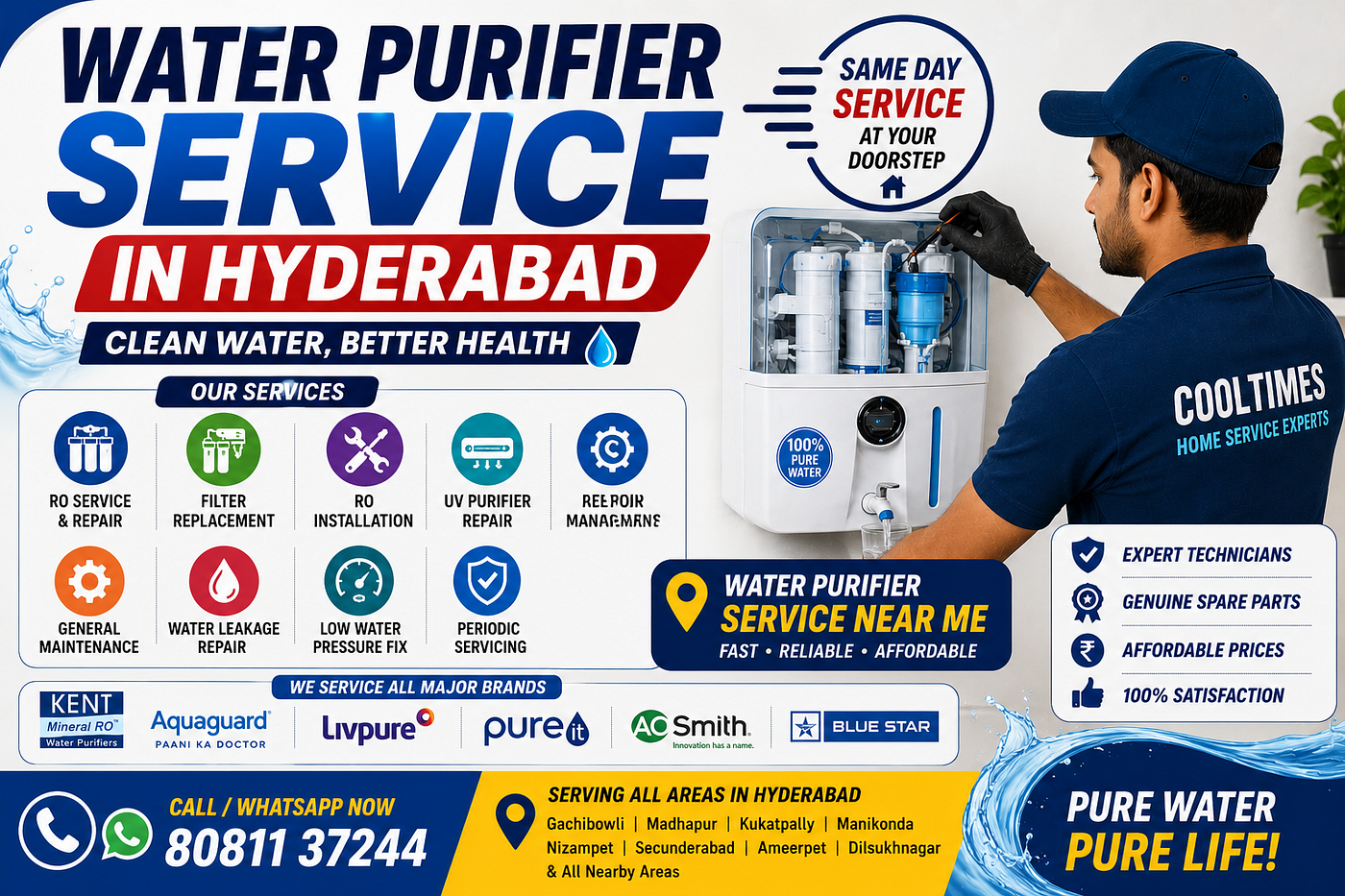 Water Purifier Service in Hyderabad