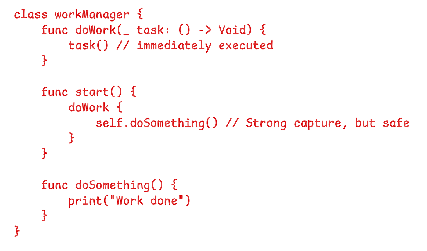 [weak self] in Swift Closures: Best Practice or Overkill?