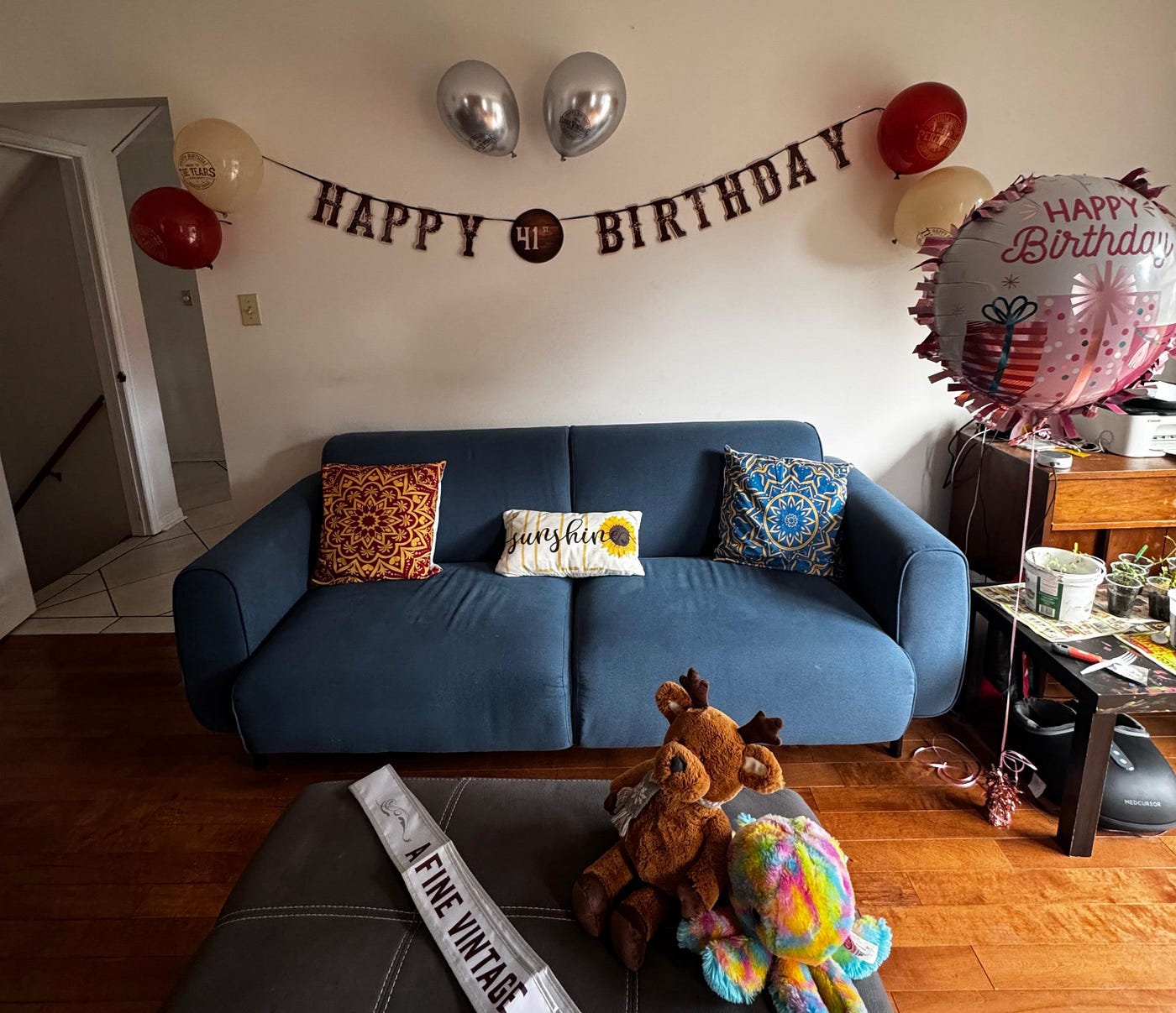 Decorations for the birthday party-photo by author