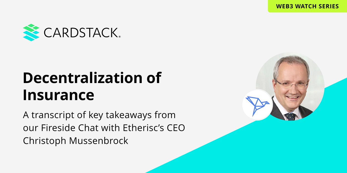 Decentralization of Insurance with Etherisc’s CEO