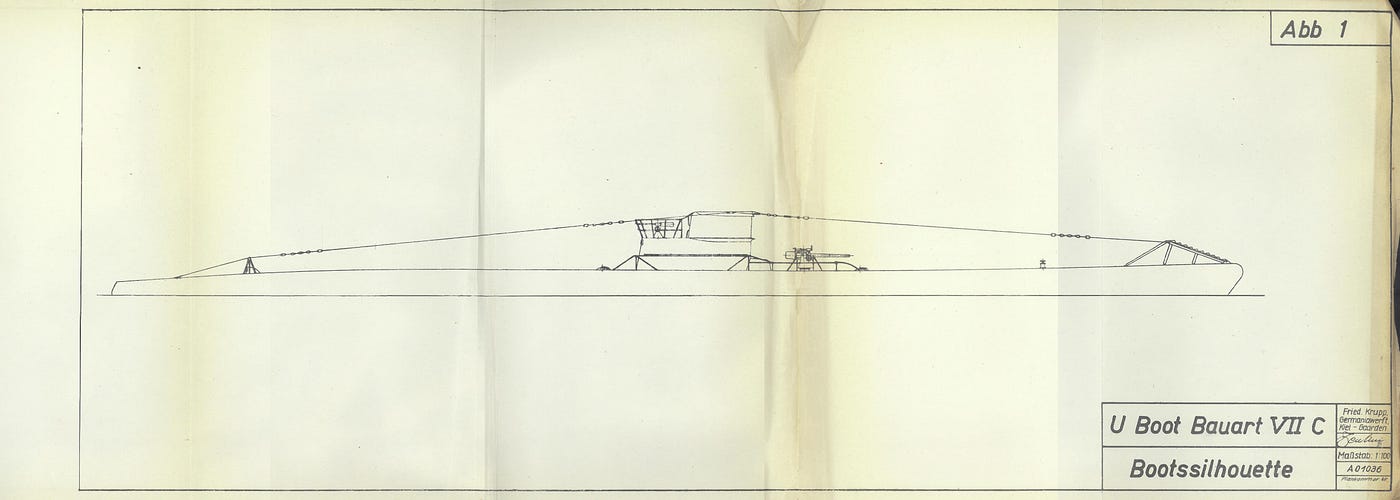 The low profile of a U-boat explains how they could be almost invisible at night