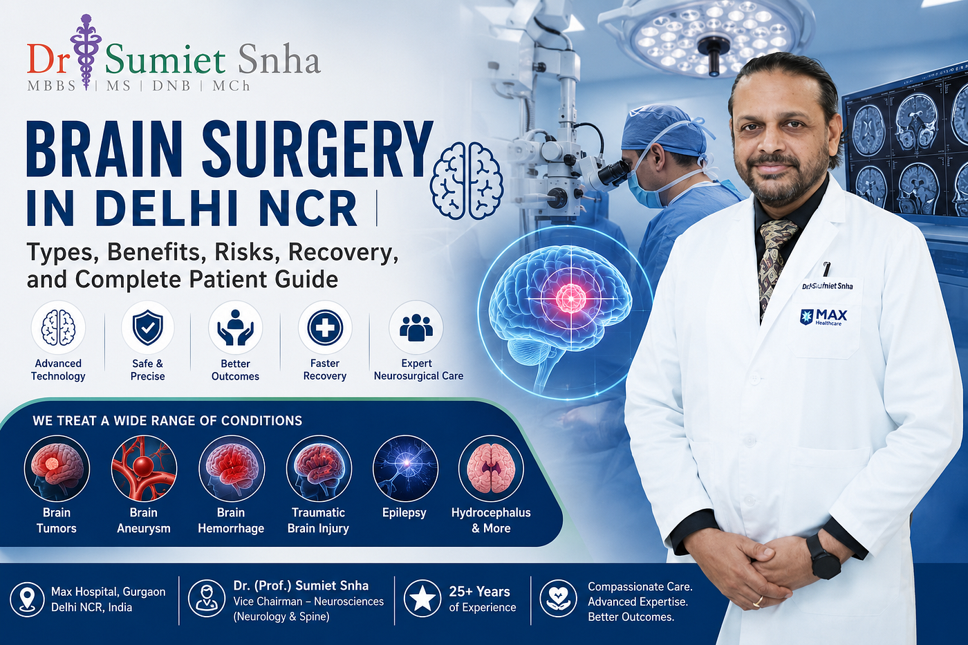 Complete Guide to Brain Surgery in Delhi NCR: Types, Treatment Options, Recovery, and Patient Care
