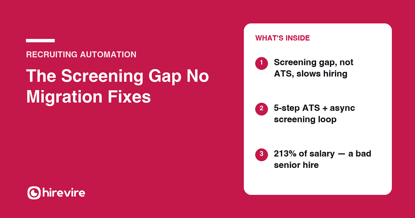 Why Your Next ATS Migration Won’t Fix Hiring (And What Actually Will)