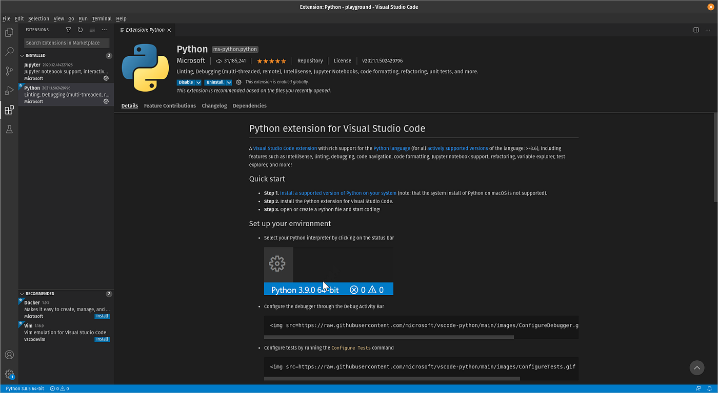 Python visual coding. Python visual coding