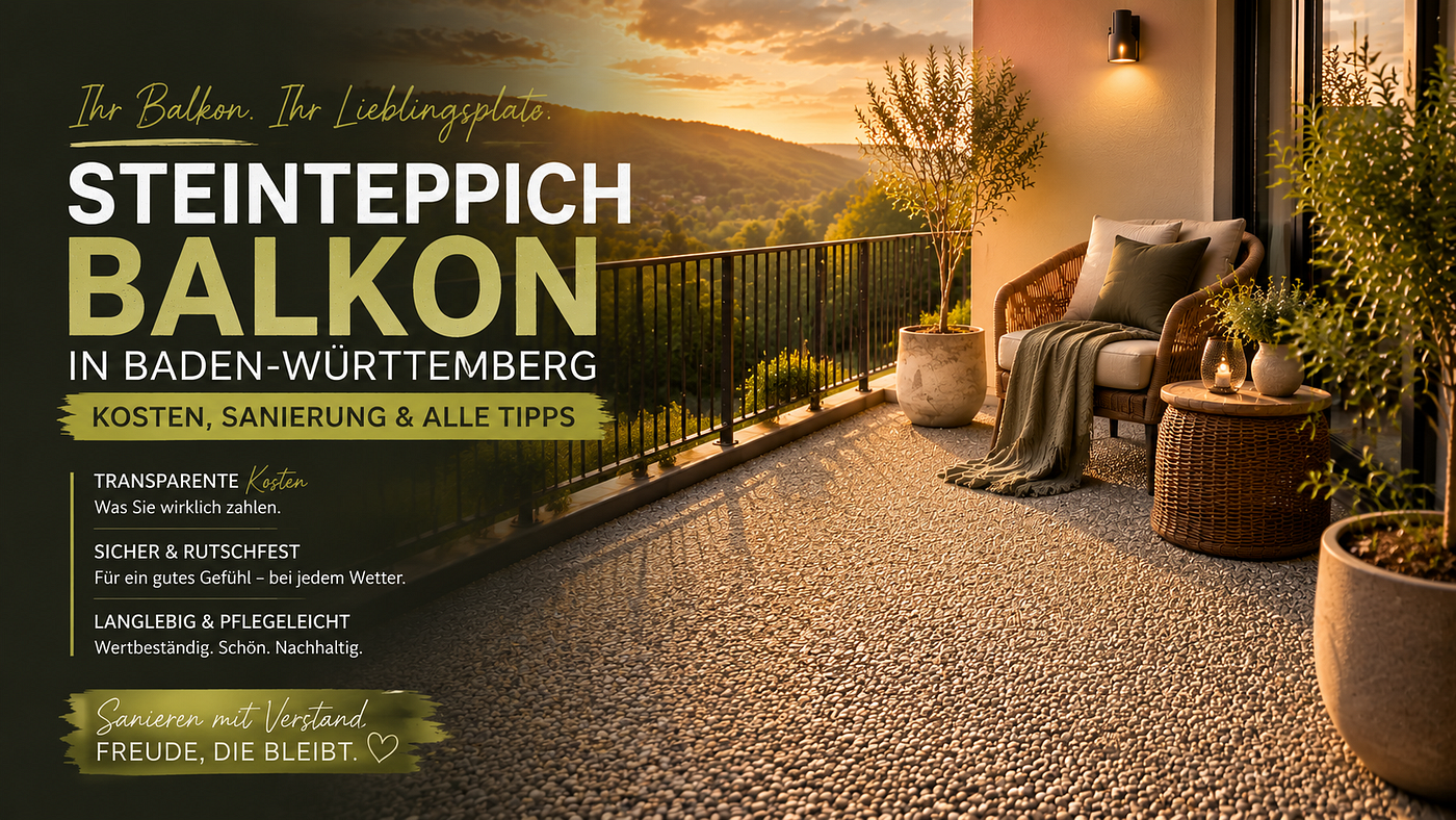 Steinteppich Balkon in Baden-Württemberg: Kosten & Sanierung
